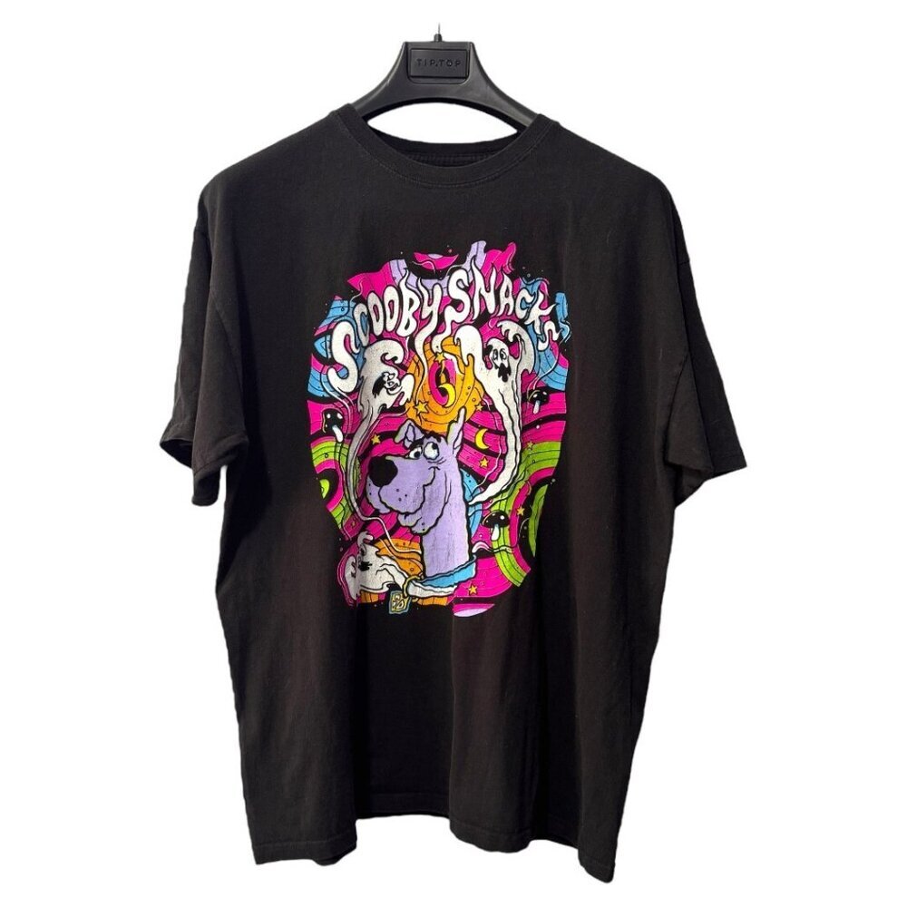 Scooby-Doo Psychedelic Scooby Snacks Spooky Scary Ghosts Black XL Graphic‎ Shirt